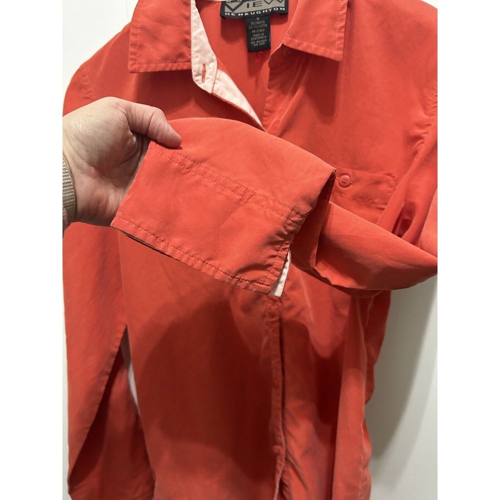 Norton Mcnaughton Women's Mauve Pink Button Down Small 75%Rayon QUALITY Vintage - Picture 4 of 6